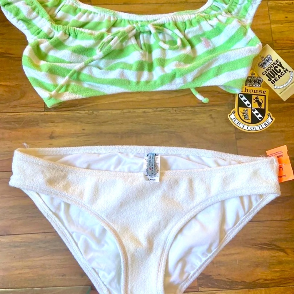 SOLDπππRareπ₯© Y2K Juicy Couture Bikini Set Bathing - Picture 4 of 6